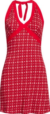 Reformation Wrenley Halter Minidress