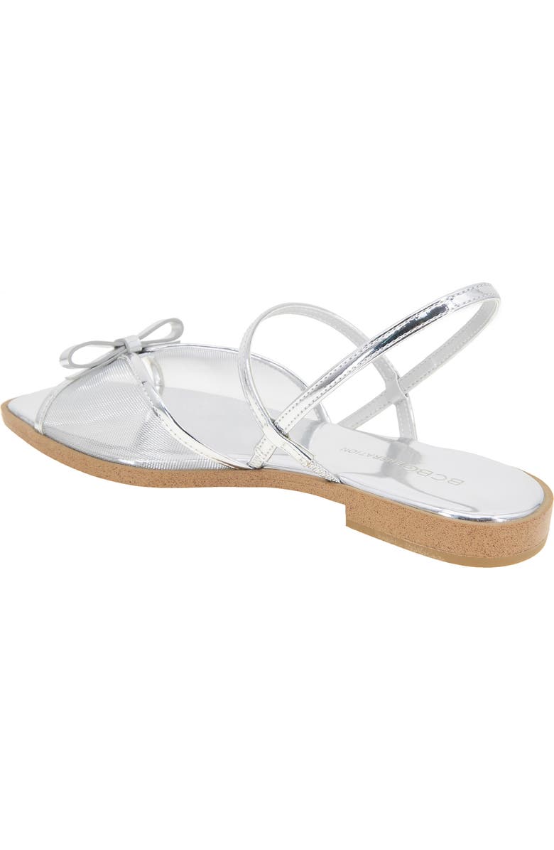 BCBGeneration Lacey Slingback Sandal, Alternate, color, Silver