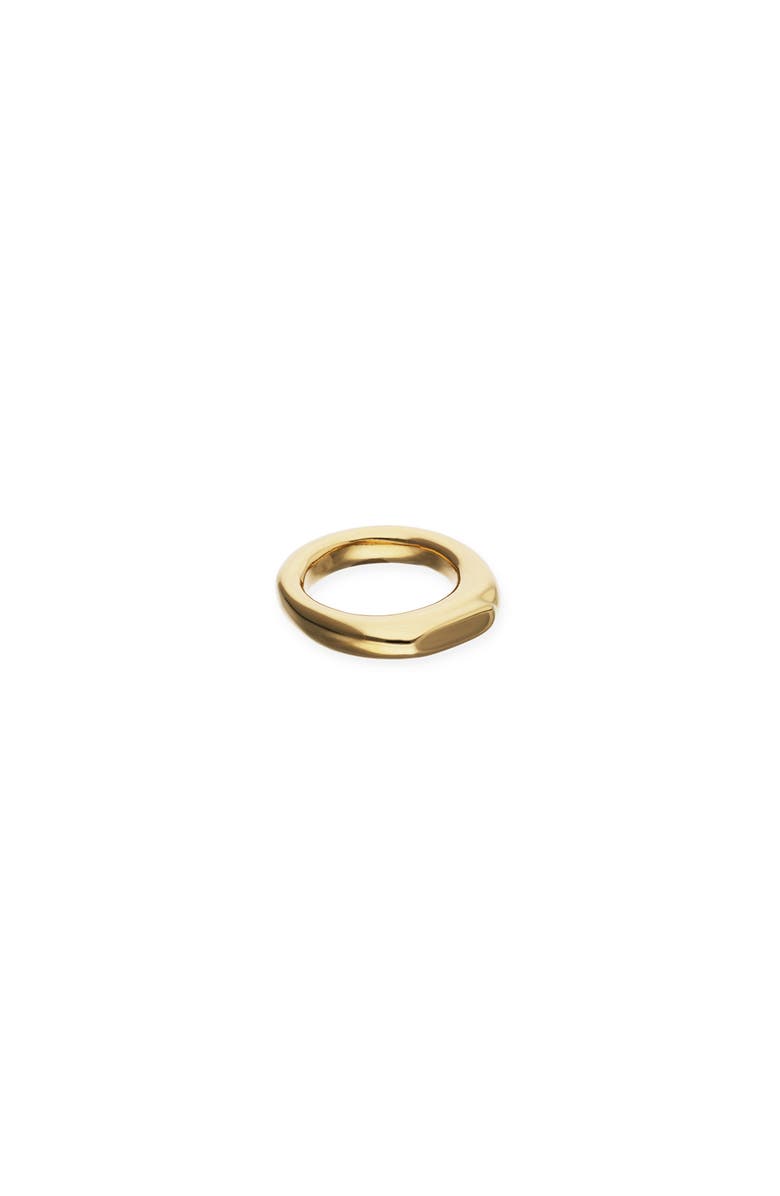 UNODE50 Gold-Plated Geometric Ring, Alternate, color, Metallic Gold