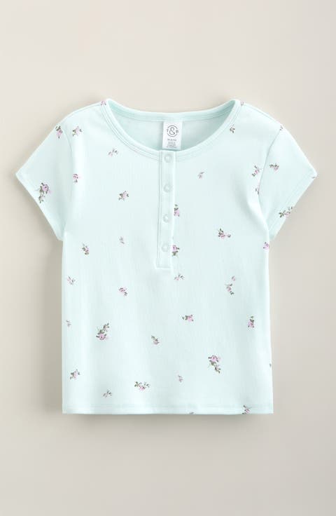 Kids' Snap Henley T-Shirt