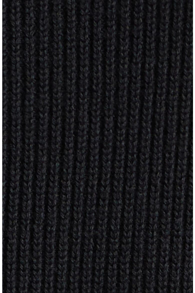 Hybrid Quilted Down Fill & Wool Cardigan, Alternate, color, BLACK