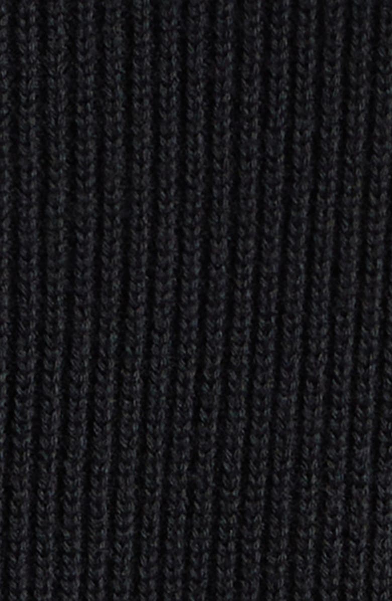 Moncler Hybrid Quilted Down Fill & Wool Cardigan, Alternate, color, Black