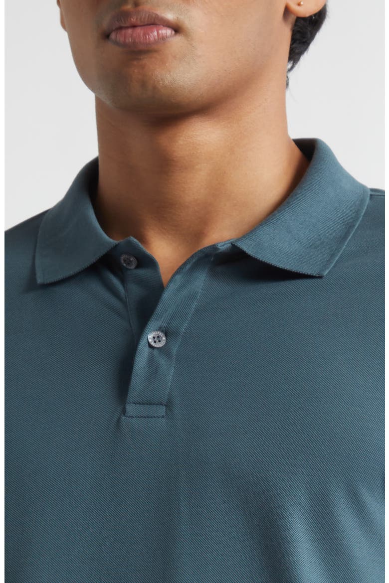 Cotton Piqué Polo, Alternate, color, DARK PETROL