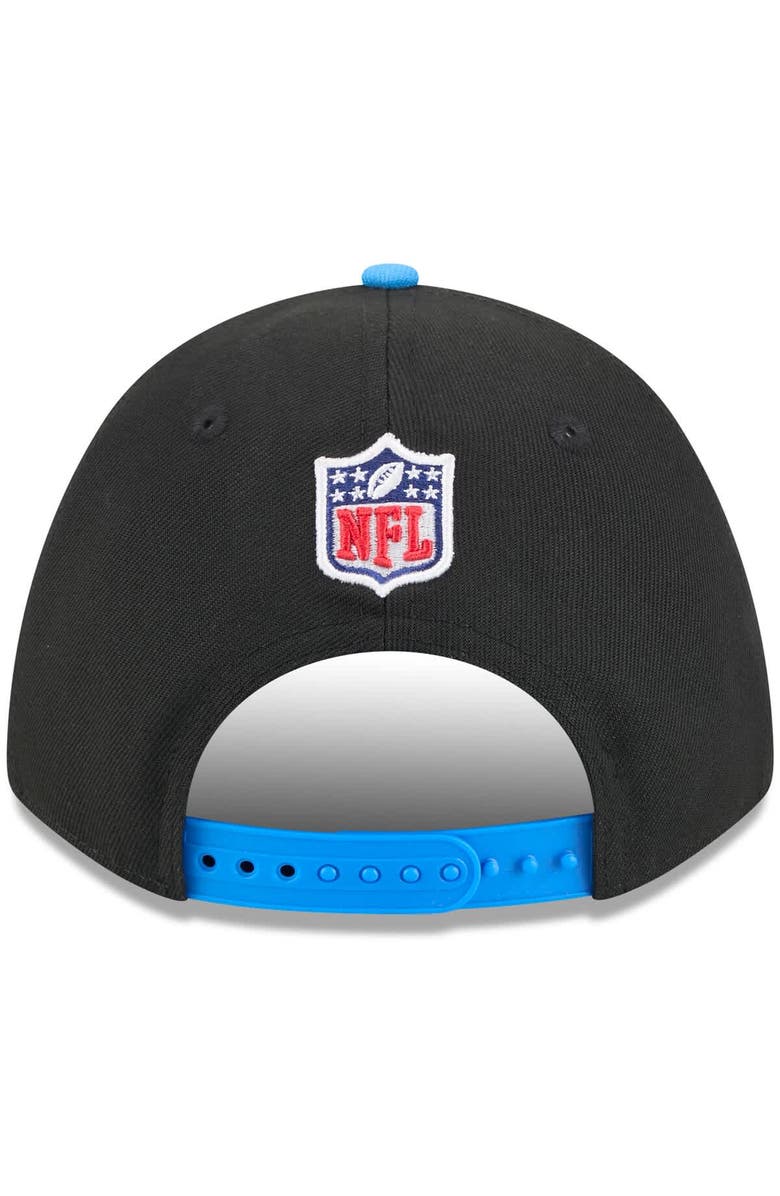 New Era Men's New Era Black/Powder Blue Los Angeles Chargers 2025 NFL Draft 9FORTY A-Frame M-Crown Adjustable Hat, Alternate, color, Black