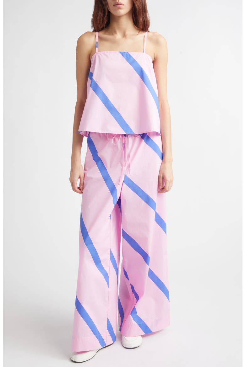 Puoti Basso Wide Leg Stripe Pants, Alternate, color, BLUE PINK