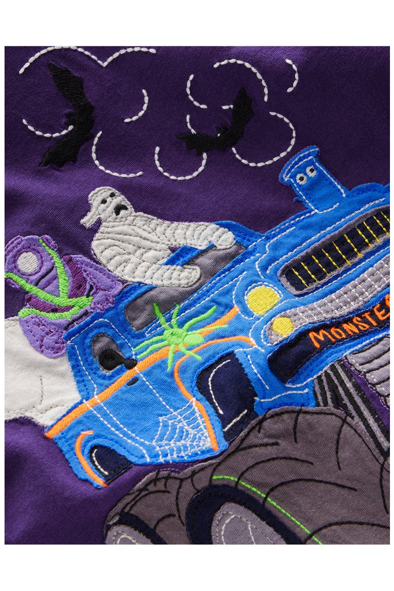 Kids' Long Sleeve Appliqué T-Shirt, Alternate, color, HALLOWEEN MONSTER TRUCK
