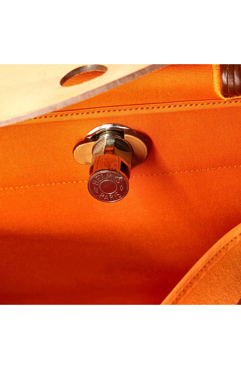 Pre-Owned Hermes Herbag Zip Leather and Toile 39, Alternate, color, Orange H