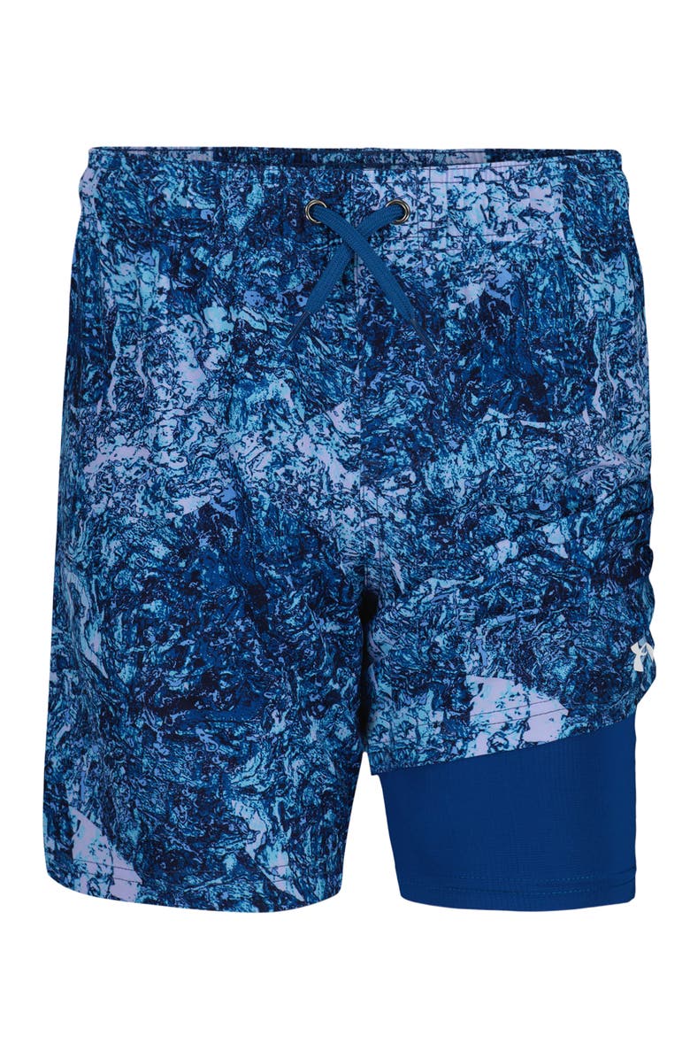 Under Armour Kids' Compression Volley Swim Trunks, Alternate, color, Horizon Blue