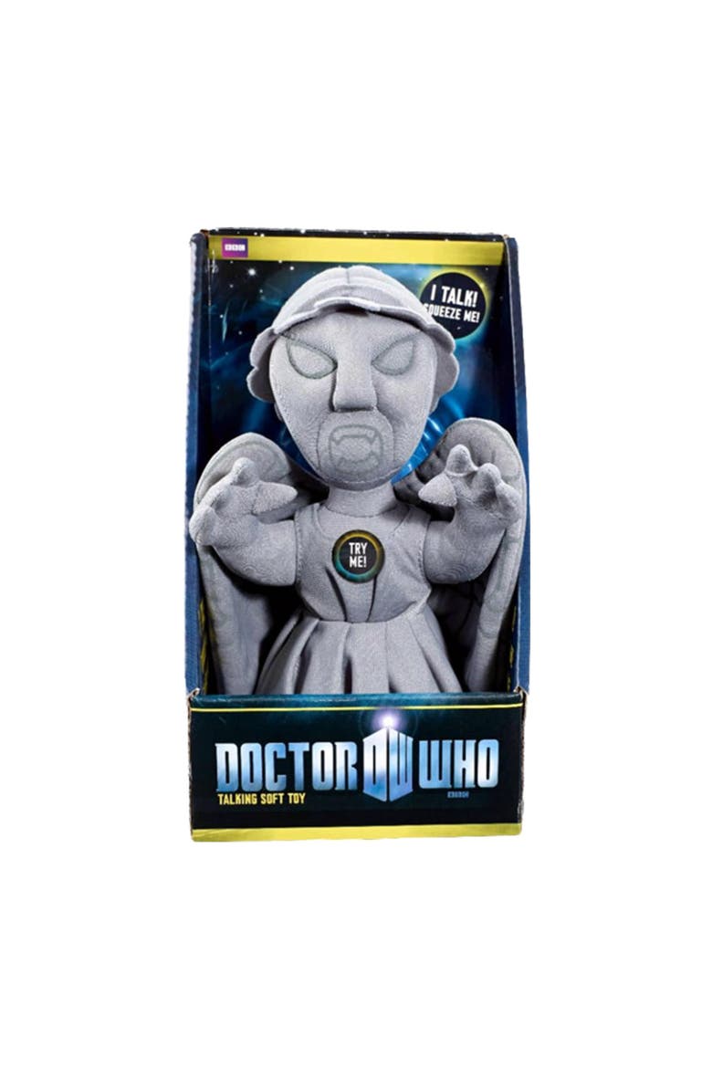 Doctor Who 9" Weeping Angel Plush With Sound - Talking Soft Toy, Alternate, color, Grey