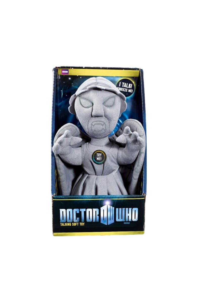 Toynk Doctor Who 9" Weeping Angel Plush With Sound - Talking Soft Toy, Alternate, color, Grey