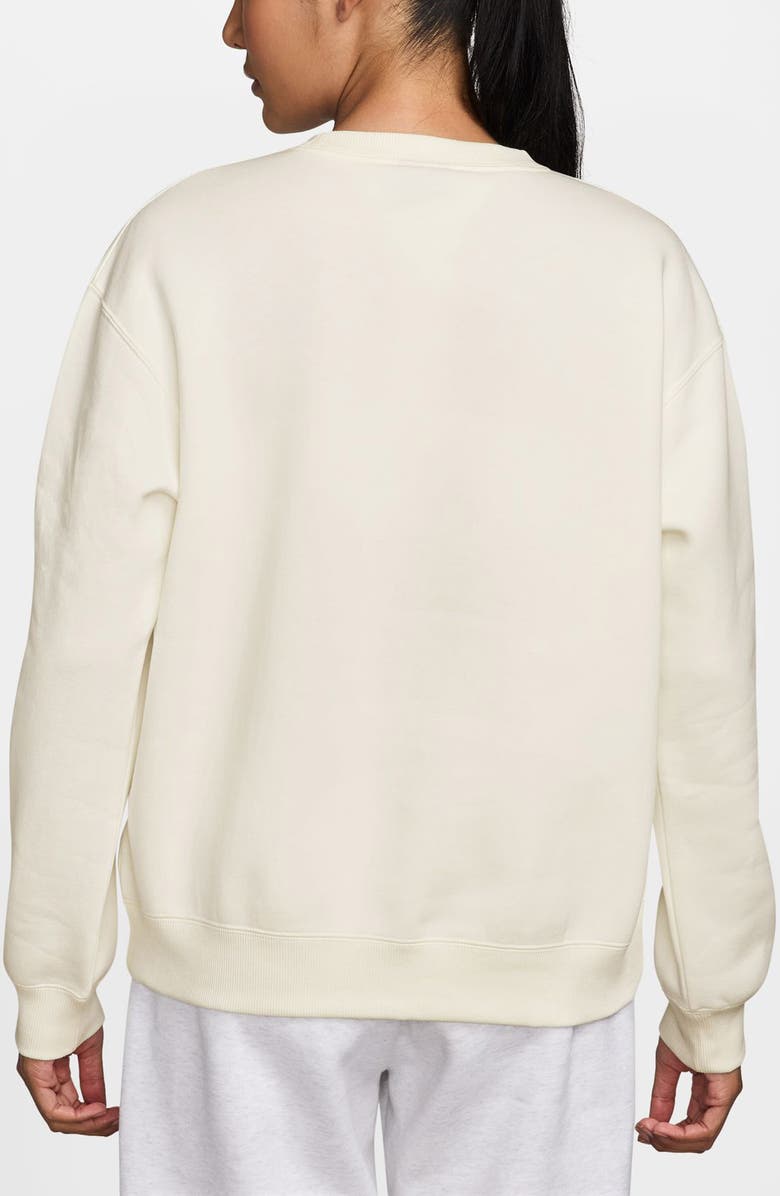 Jordan x Realtree Brooklyn Fleece Graphic Crewneck Sweatshirt, Alternate, color, Sail/ Iron Grey