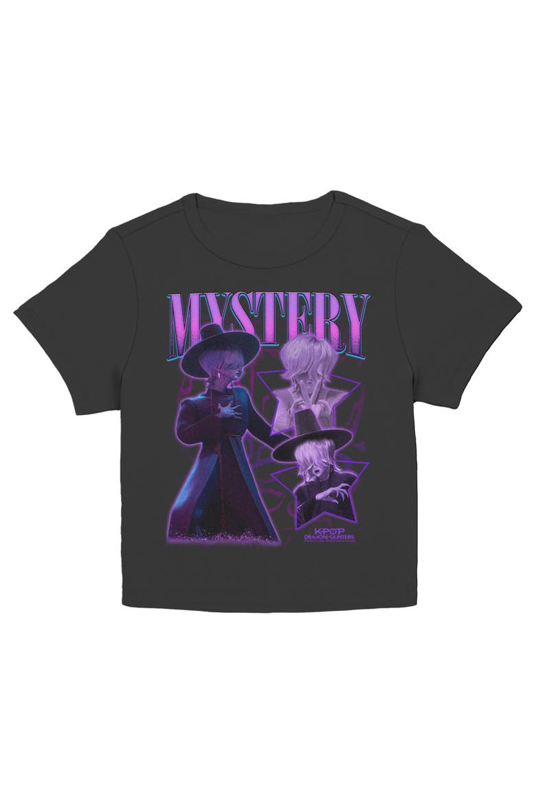 Junior's KPop Demon Hunters Mystery Saja Collage Superstar  Graphic T-Shirt, Main, color, Black