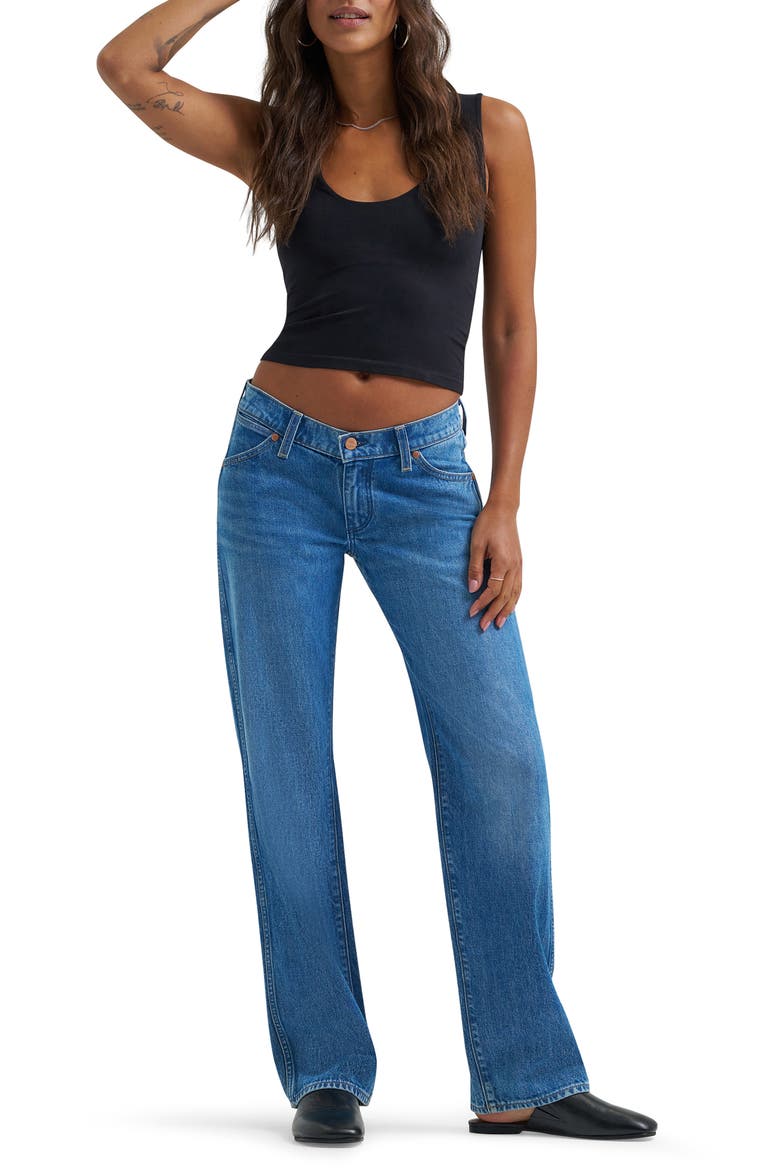 Cowboy Low Rise Straight Leg Jeans, Alternate, color, LASSO LAGOON