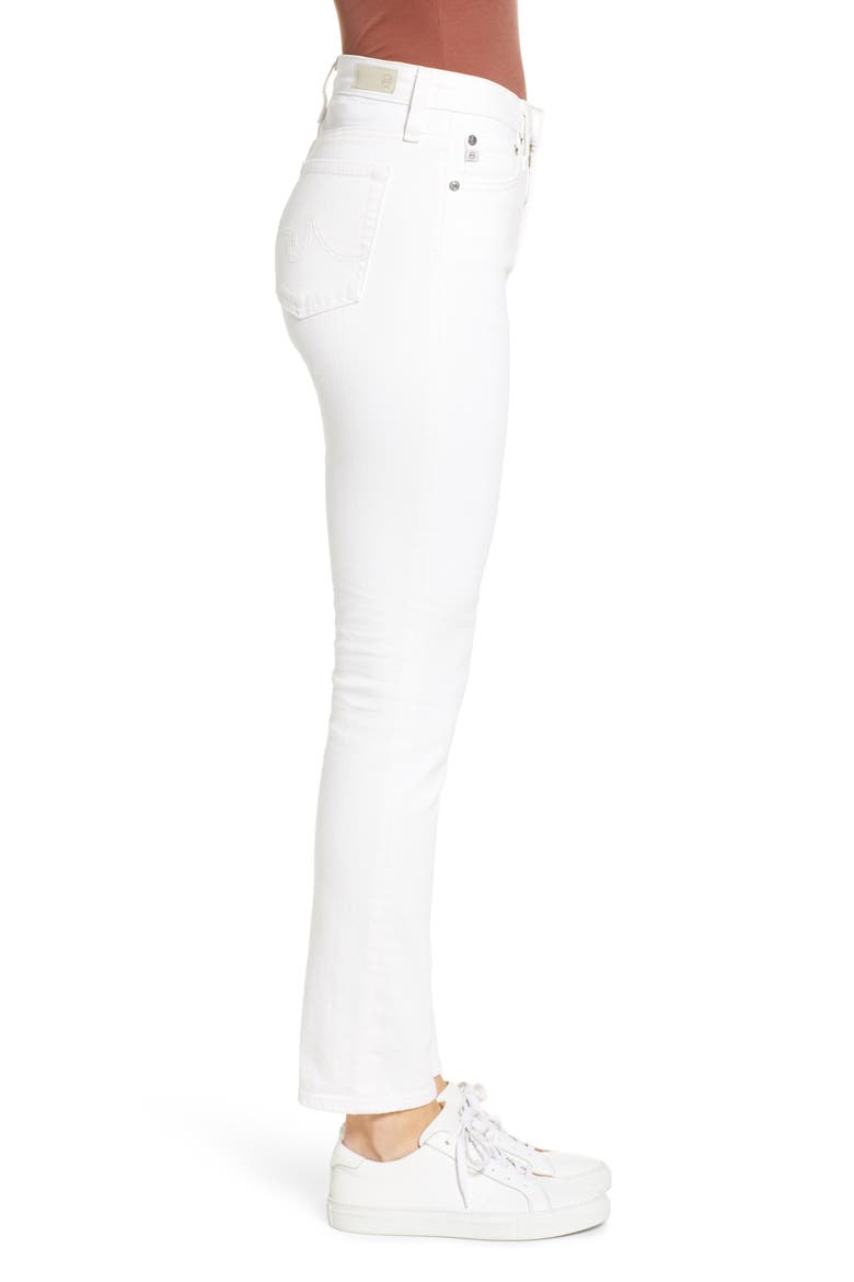 Mari High Waist Slim Straight Leg Jeans, Alternate, color, 1 YEAR TONAL WH