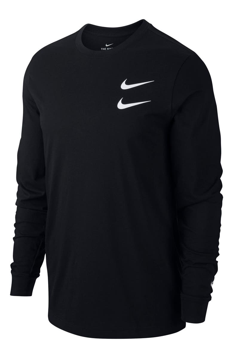 Nike Sportswear Swoosh Long Sleeve Graphic Tee, Main, color,
