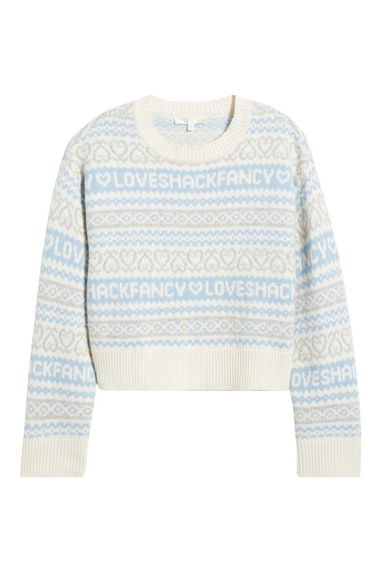 Emberly Crewneck Wool Sweater, Alternate, color, WINTER HAZE