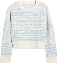 LoveShackFancy Emberly Crewneck Wool Sweater