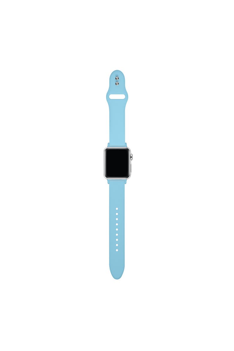 Silicone Band for Apple Watch, Alternate, color, Retro Blue