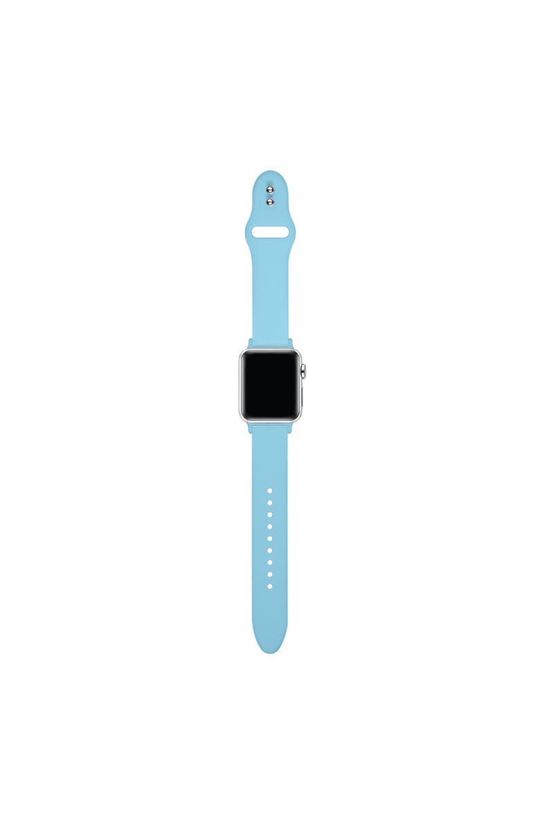 Posh Tech Silicone Band for Apple Watch, Alternate, color, Retro Blue