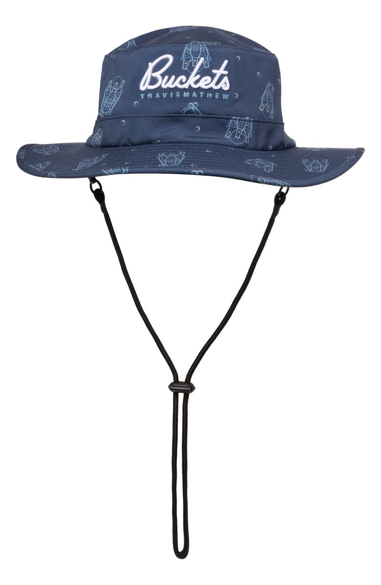 TravisMathew First Edition Bucket Hat, Main, color, Mood Indigo/ Vintage Indigo