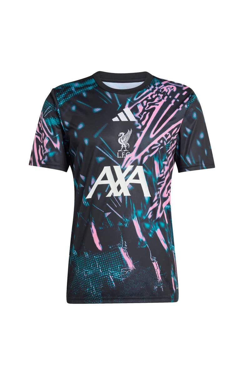 adidas Men
s adidas  Black Liverpool 2025/26 Pre-Match Training Jersey, Alternate, color, Black