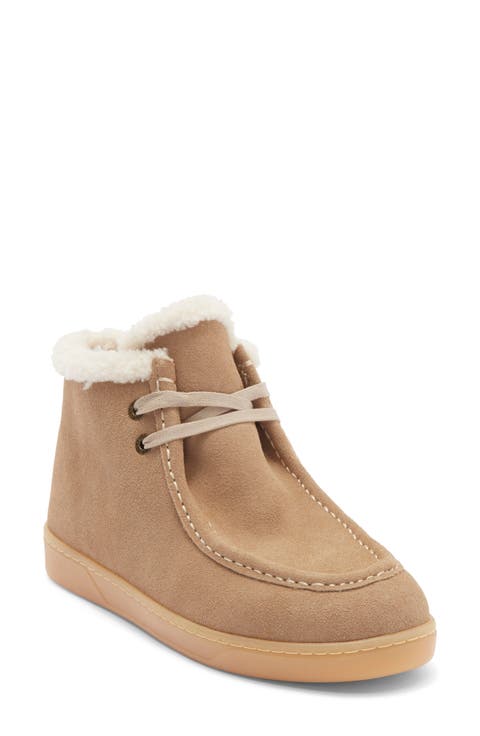 Halo Faux Shearling Lined Moc Chukka Boot (Women)