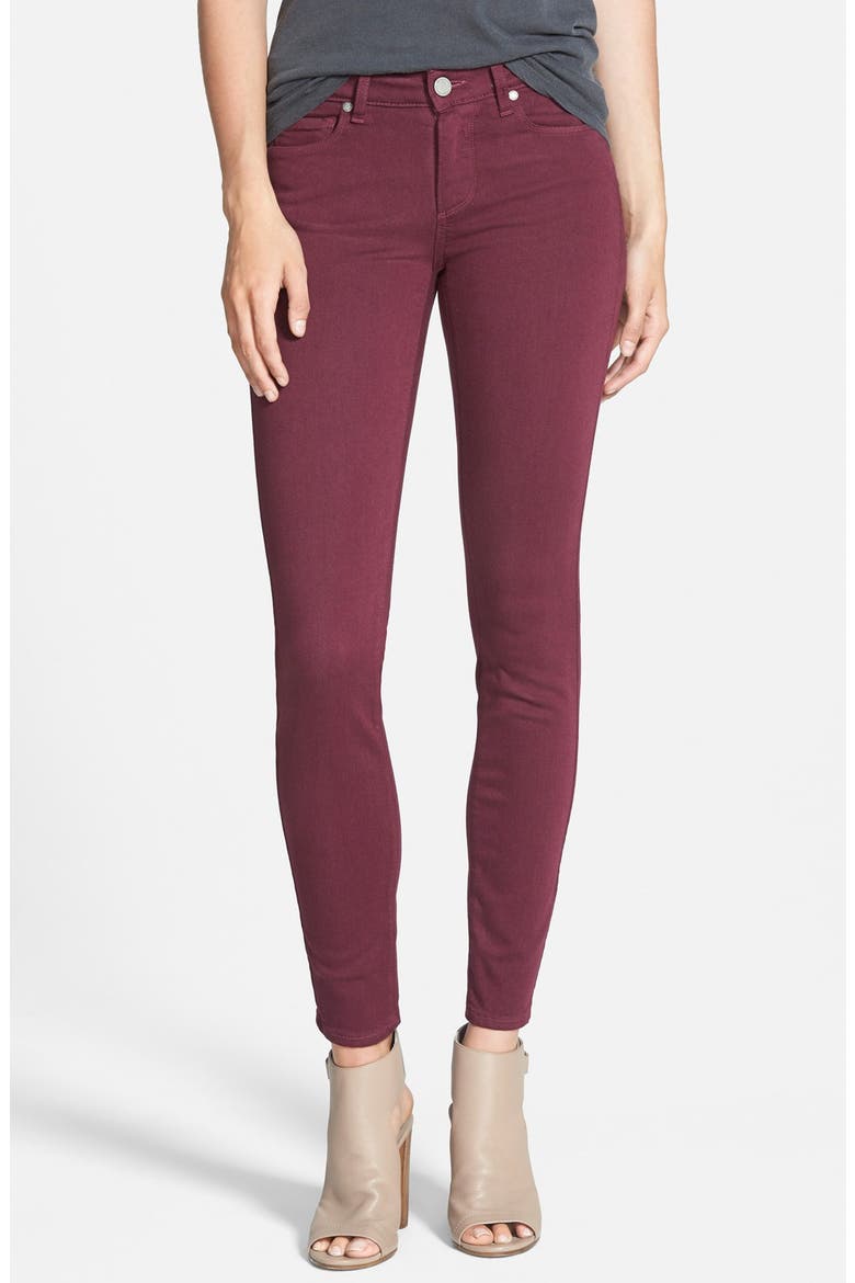 Denim 'Transcend - Verdugo' Ultra Skinny Jeans, Main, color, SWEET WINE