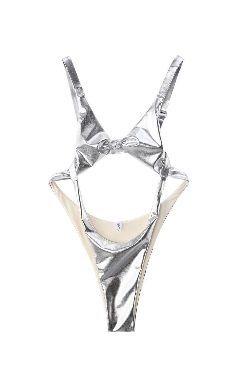 LECHERY<sup>®</sup> Lustrous Cut-out High-cut One-piece, Main, color, 