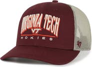 '47 Men's '47 Maroon Virginia Tech Hokies Arid Adjustable Trucker Hat