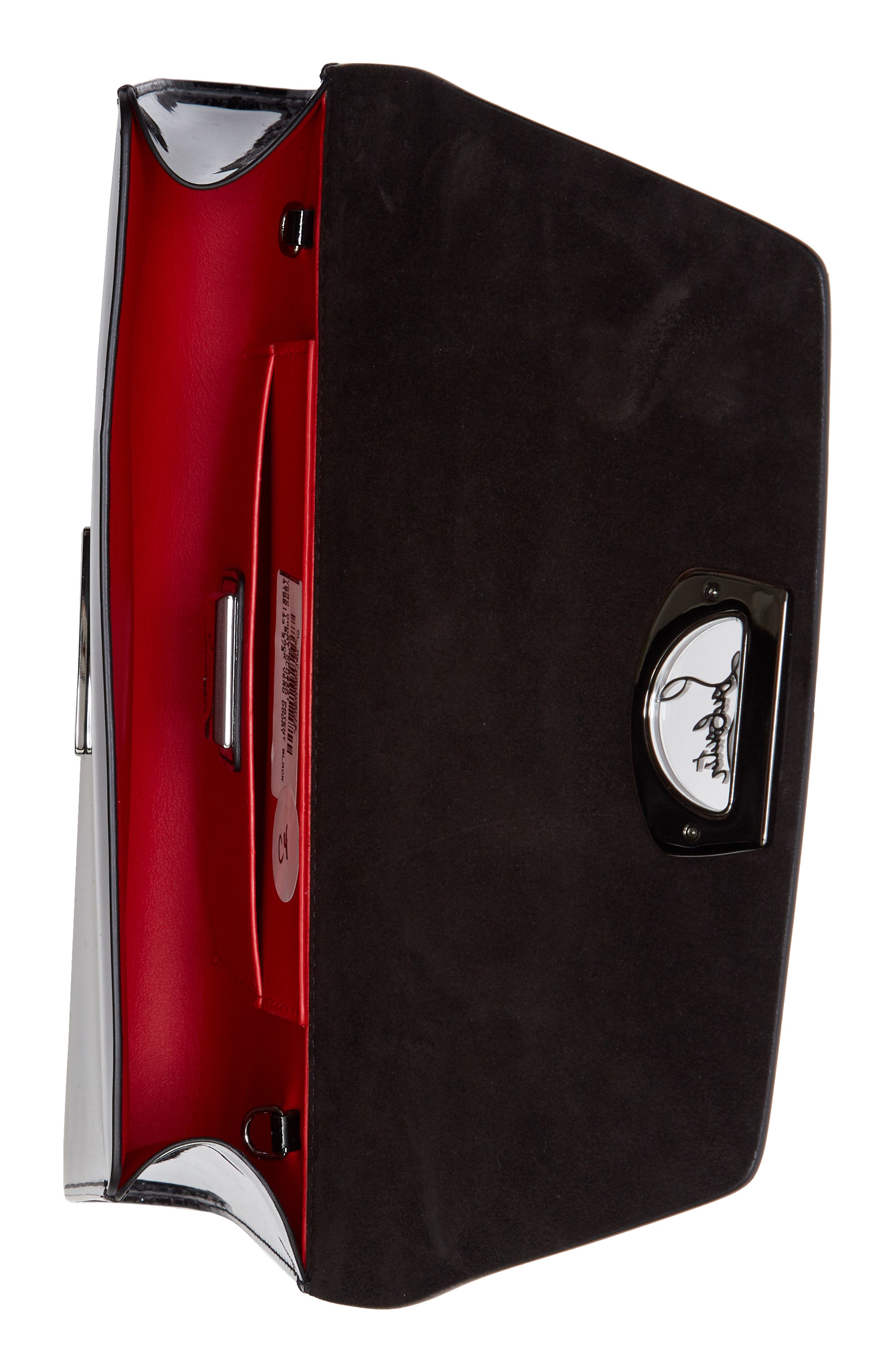 Christian Louboutin Vero Dodat Patent Leather Clutch, Alternate, color, 