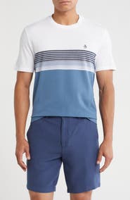 Original Penguin Chest Stripe Cotton Piqué T-Shirt