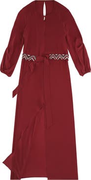 Fortela Vintage Silk Maxi Dress