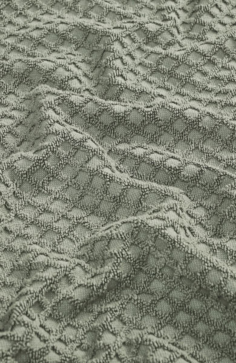 Woven & Weft Diamond 2-Pack Bath Towel Set, Alternate, color, Desert Sage Green