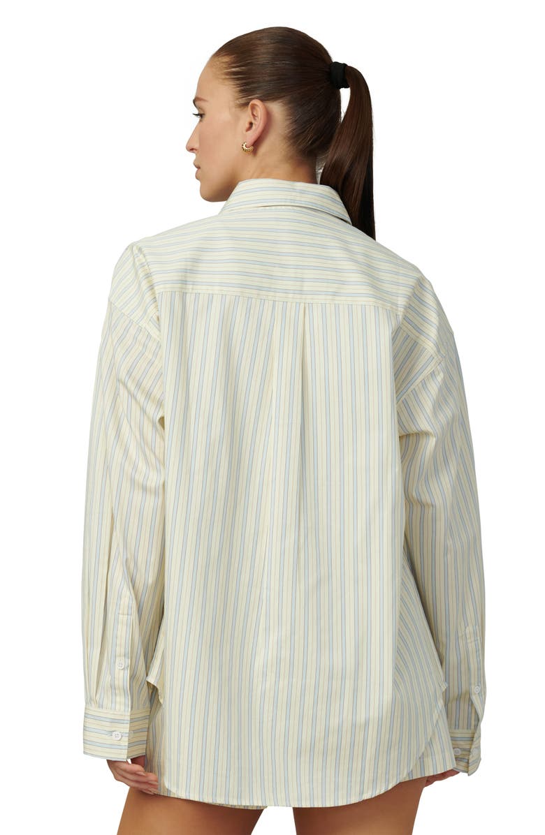 Joe's Relaxed Fit Stripe Button-Down Shirt, Alternate, color, Anise Flower Varig