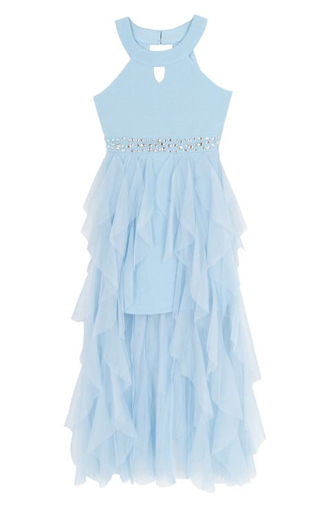 Kids' Glitter High-Low Party Dress (Big Kid)