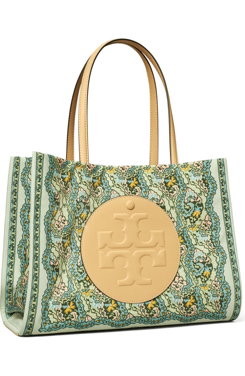 Tory Burch Small Ella Print Tote, Alternate, color, Blue Dream Paisley