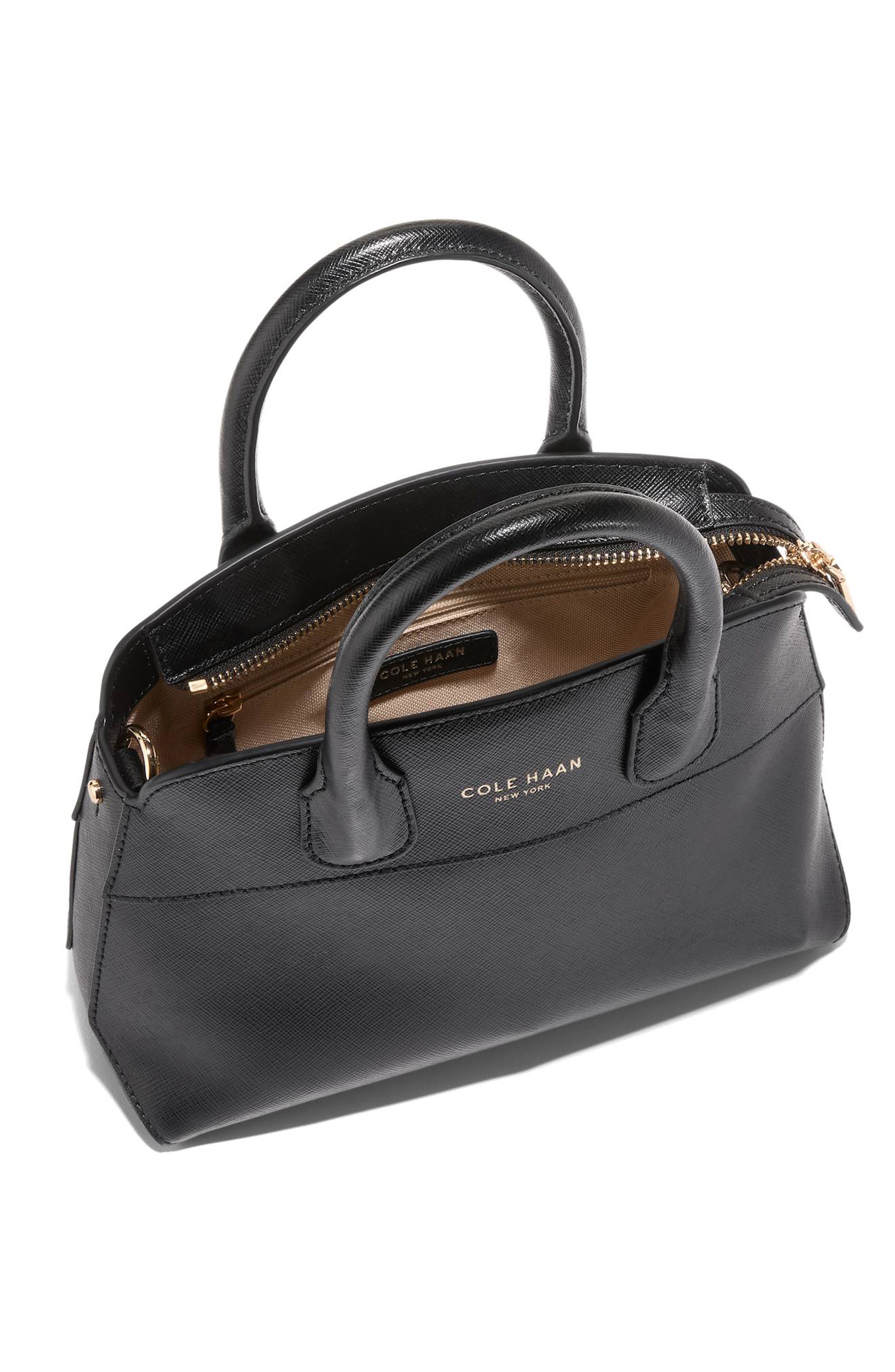 Cole Haan The Lady Small Satchel Bag, Alternate, color, Black