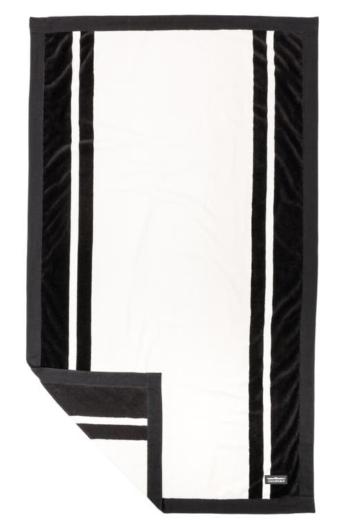 Business & Pleasure Business And Pleasure Co Coco Republic Beach Towel In Black White