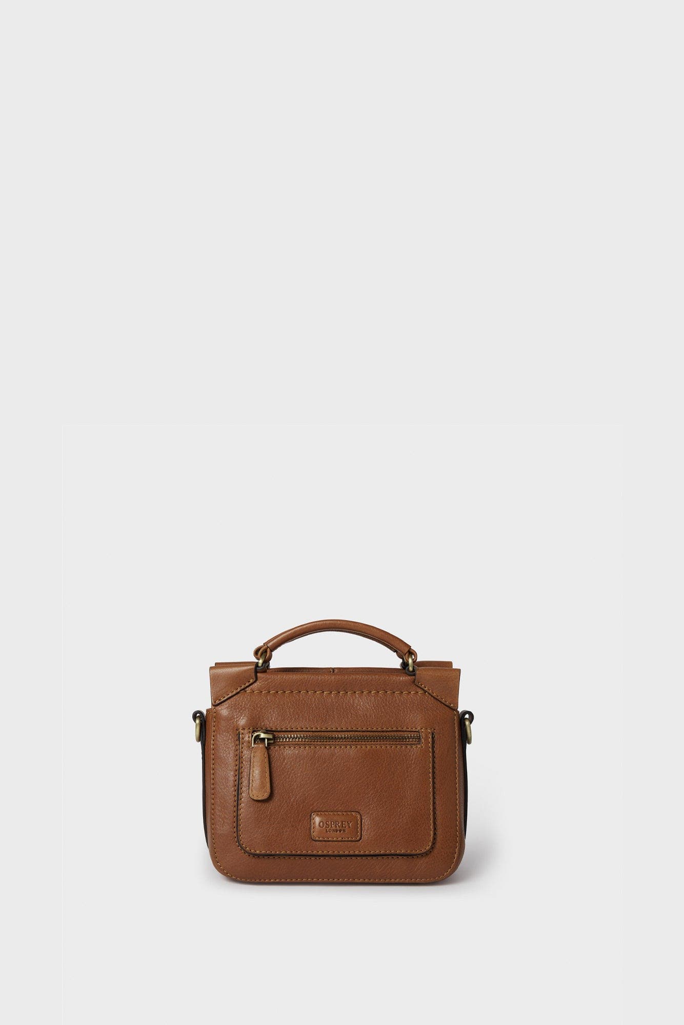 The Oxford Micro Leather Crossbody Bag, Alternate, color, Tan