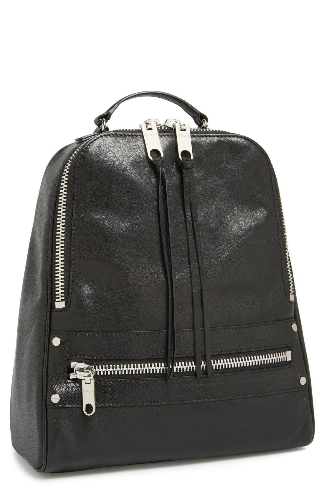'Riley' Backpack, Main, color, BLACK