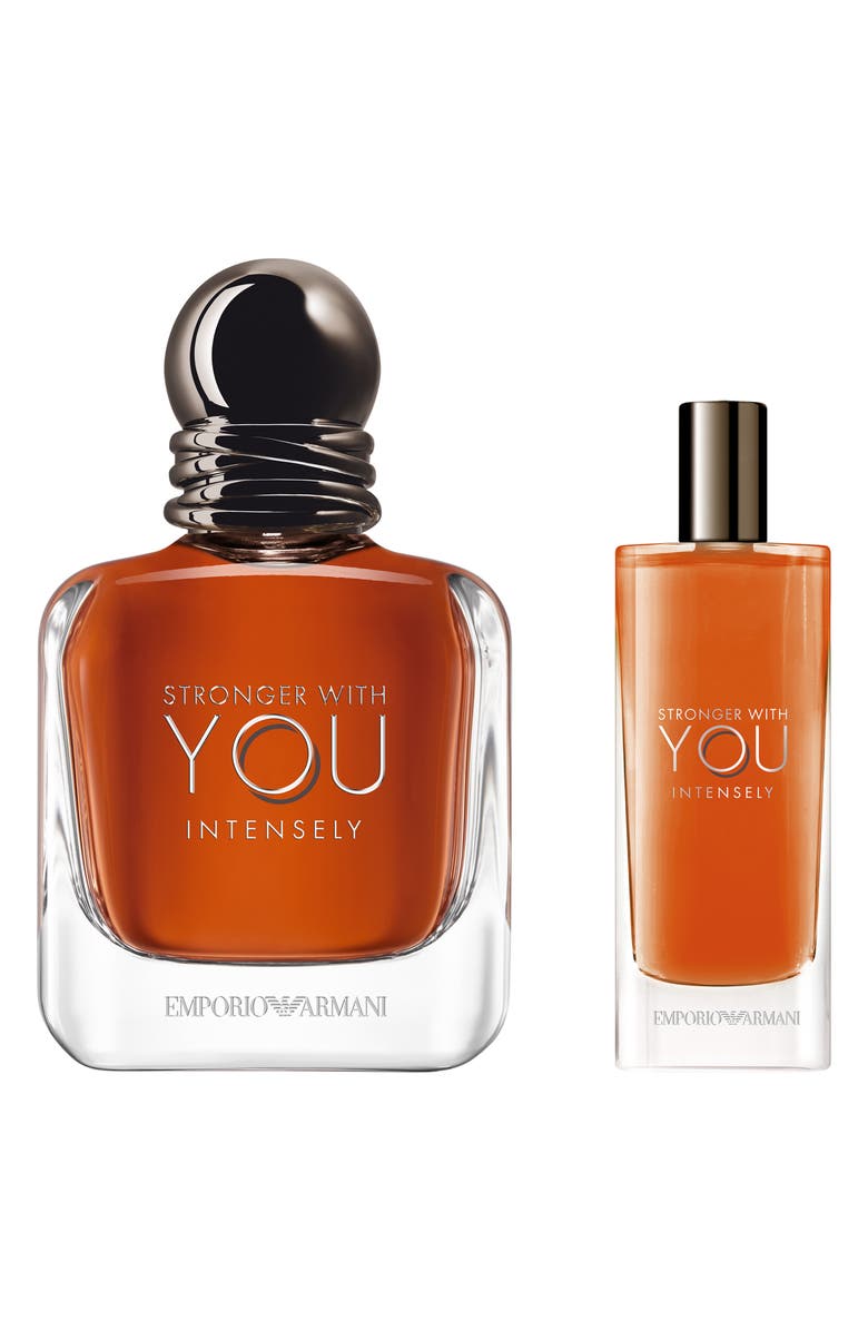 ARMANI beauty Stronger With You Intensely 2-Piece Cologne Gift Set $123 Value, Main, color,