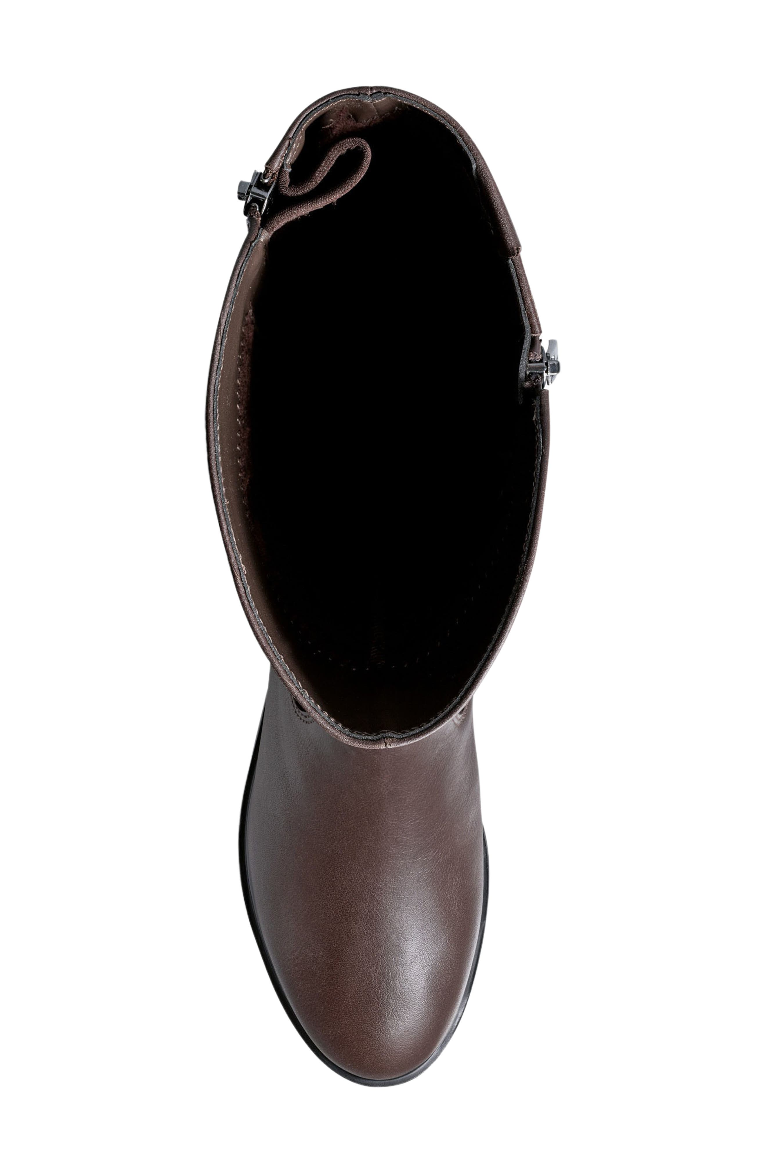 Ivette Waterproof Knee High Boot, Alternate, color, DARK BROWN