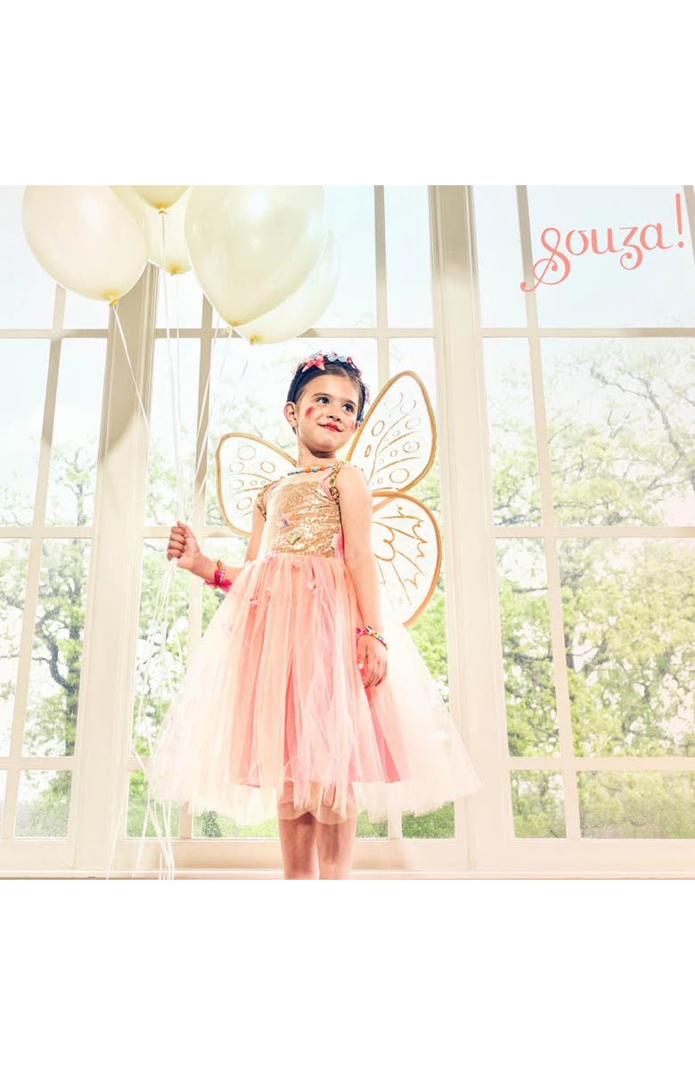 Souza Joanna Fairy Costume, Dress and Wings Set, Alternate, color, Orange