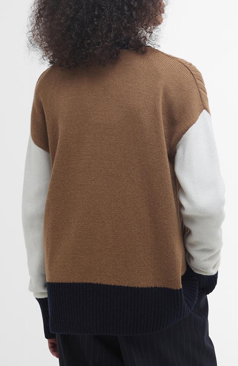Barbour Marcy Colorblock Mixed Stitch Cardigan, Alternate, color, Multi