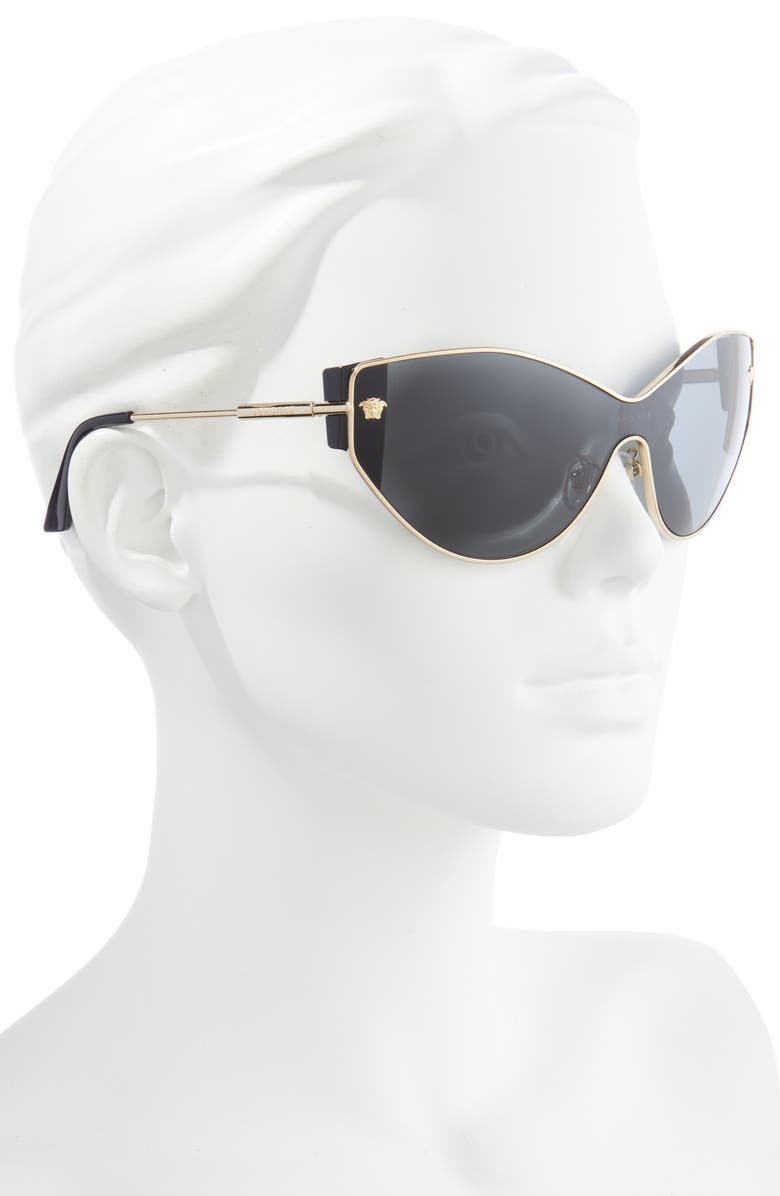 Versace 47mm Cat Eye Sunglasses, Alternate, color, Gold