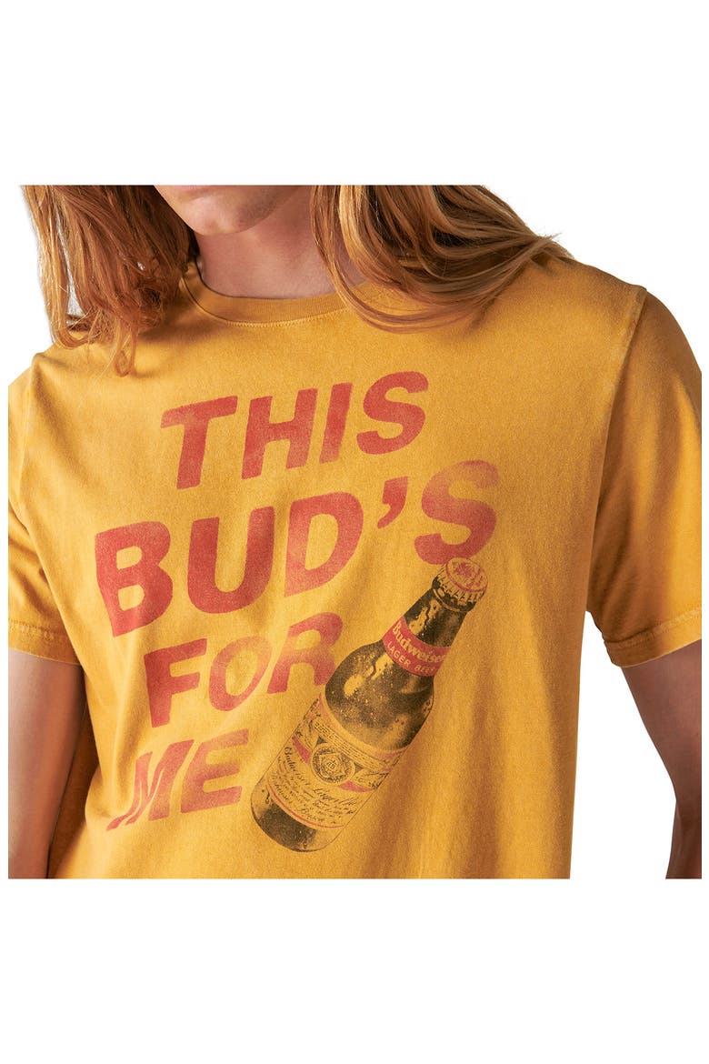 This Bud's For Me Graphic T-Shirt, Alternate, color, HARVEST GOLD