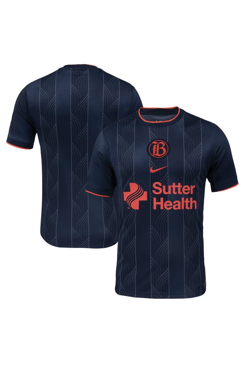 Men's Nike Navy Bay FC 2025 Primary Stadium Replica Jersey, Alternate, color, Navy