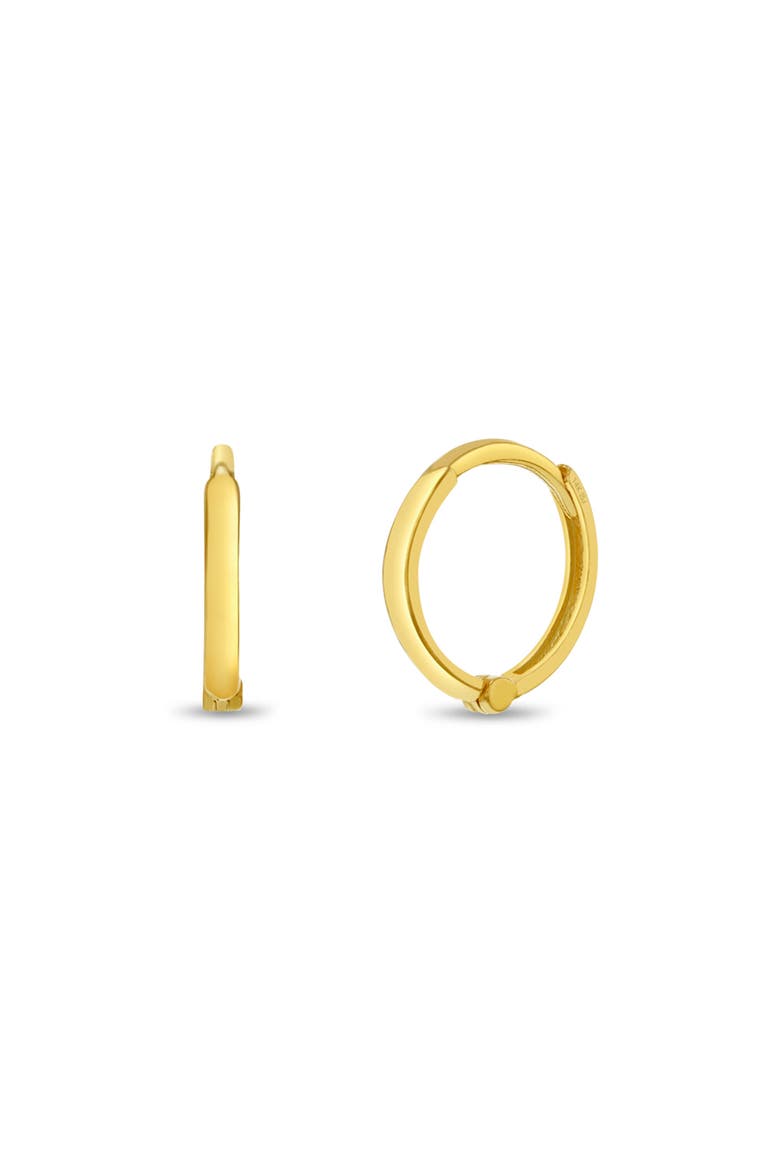 14k Timeless 7mm Hoop Earrings, Main, color, Gold