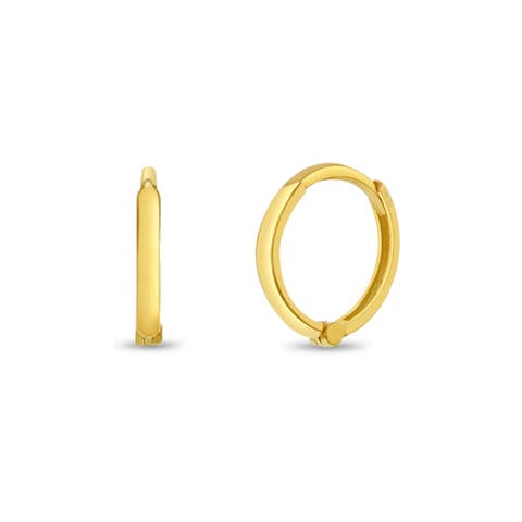 14k Timeless 7mm Hoop Earrings