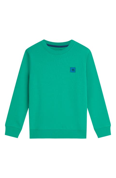 Kids' Logo Patch Organic Cotton Sweatshirt